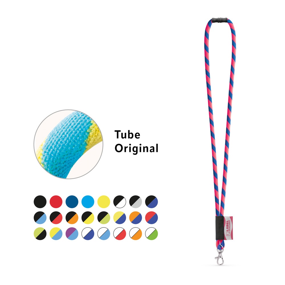 WISBECH. SET Langes, röhrenförmiges Fangseil (Ø 7 mm) mit 9 mm Hebelkarabiner und Ø 7 mm Sicherheitsverschluss