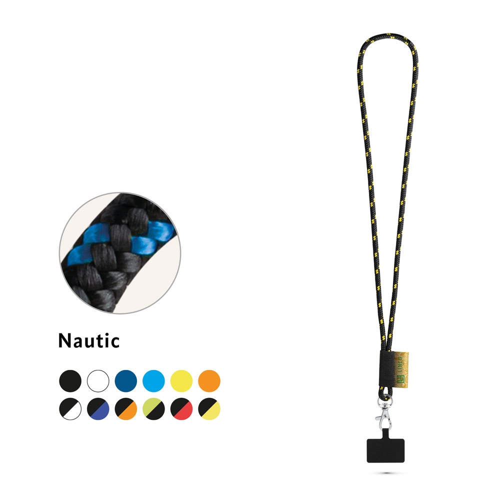 STAFFORD. NAUTIC Lanyard-Set, lang (Ø 7 mm), mit 9 mm Karabinerhaken und Handyhalterung
