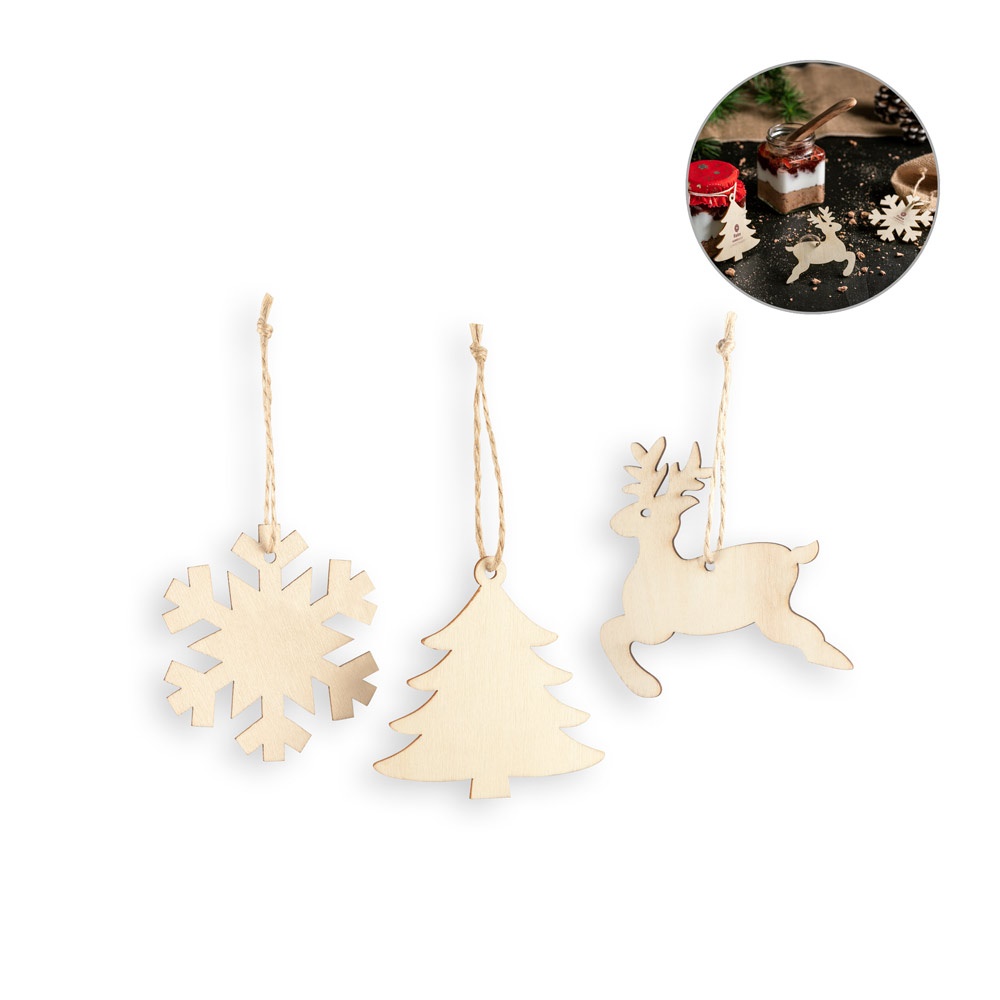 Flocken. Weihnachtsdekorationen