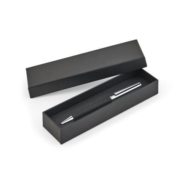 SCHLACHTUNG. Dokumental® Kugelschreiber aus Edelstahl mit polierter Oberfläche und schwarzer Tinte. - 103 - Schwarz