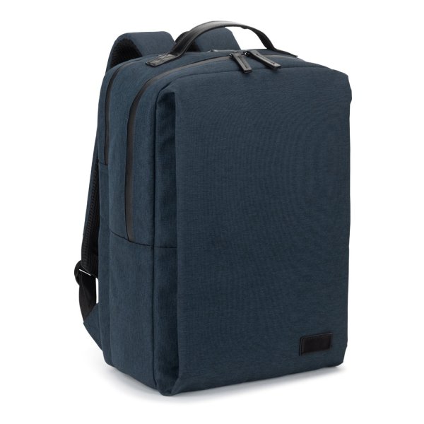 GLASGOW. Laptop-Rucksack (17") aus hochdichtem 600D-Recycling-Polyester (20 l) - 104 - Blau