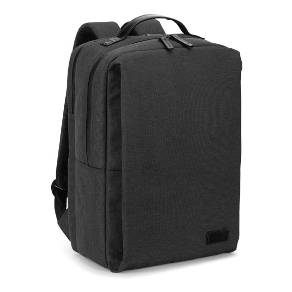 GLASGOW. Laptop-Rucksack (17") aus hochdichtem 600D-Recycling-Polyester (20 l) - 133 - Dunkelgrau