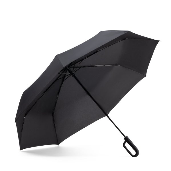 CAMILLE. Großer Regenschirm (68,5 cm) aus 190T Pongee - 103 - Schwarz