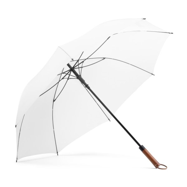 MATEO. Großer Pongee-Regenschirm (30 Zoll) - 106 - Weiß