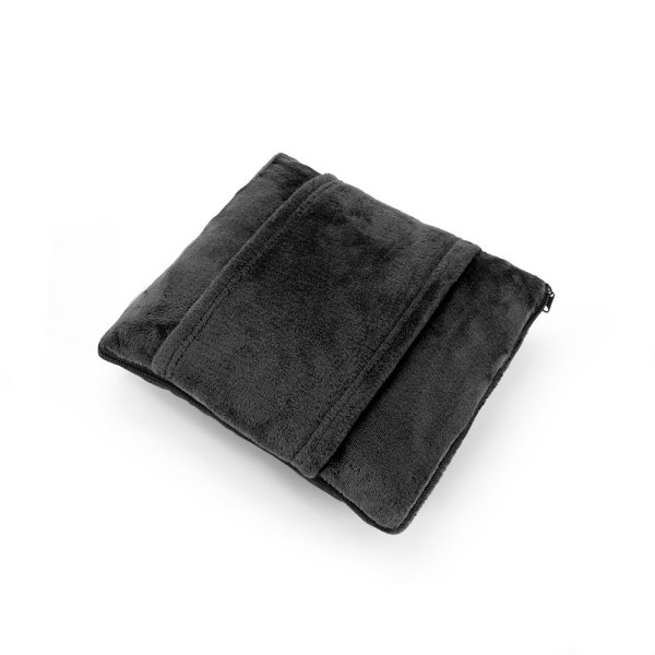 Kuschelig. 3-in-1-Set aus weichem Plüschstoff (220 g/m²), ideal für Reisen - 103 - Schwarz