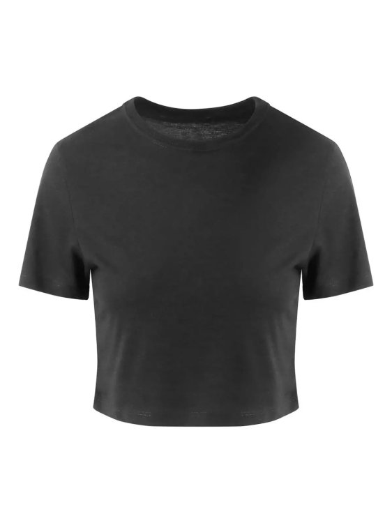 Triblend Crop-T-Shirt für Damen - BLK - Uni Schwarz