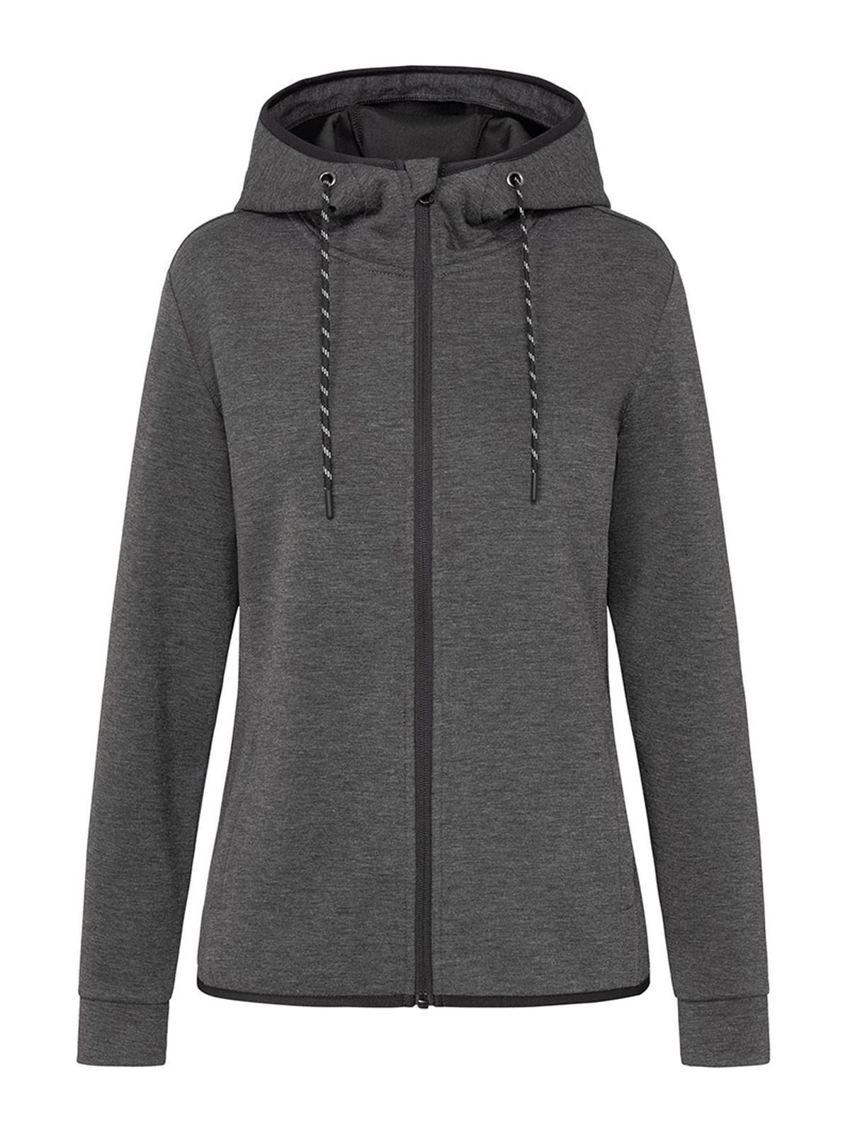 Recycelte Scuba-Jacke für Damen - ANH - Anthra Heather