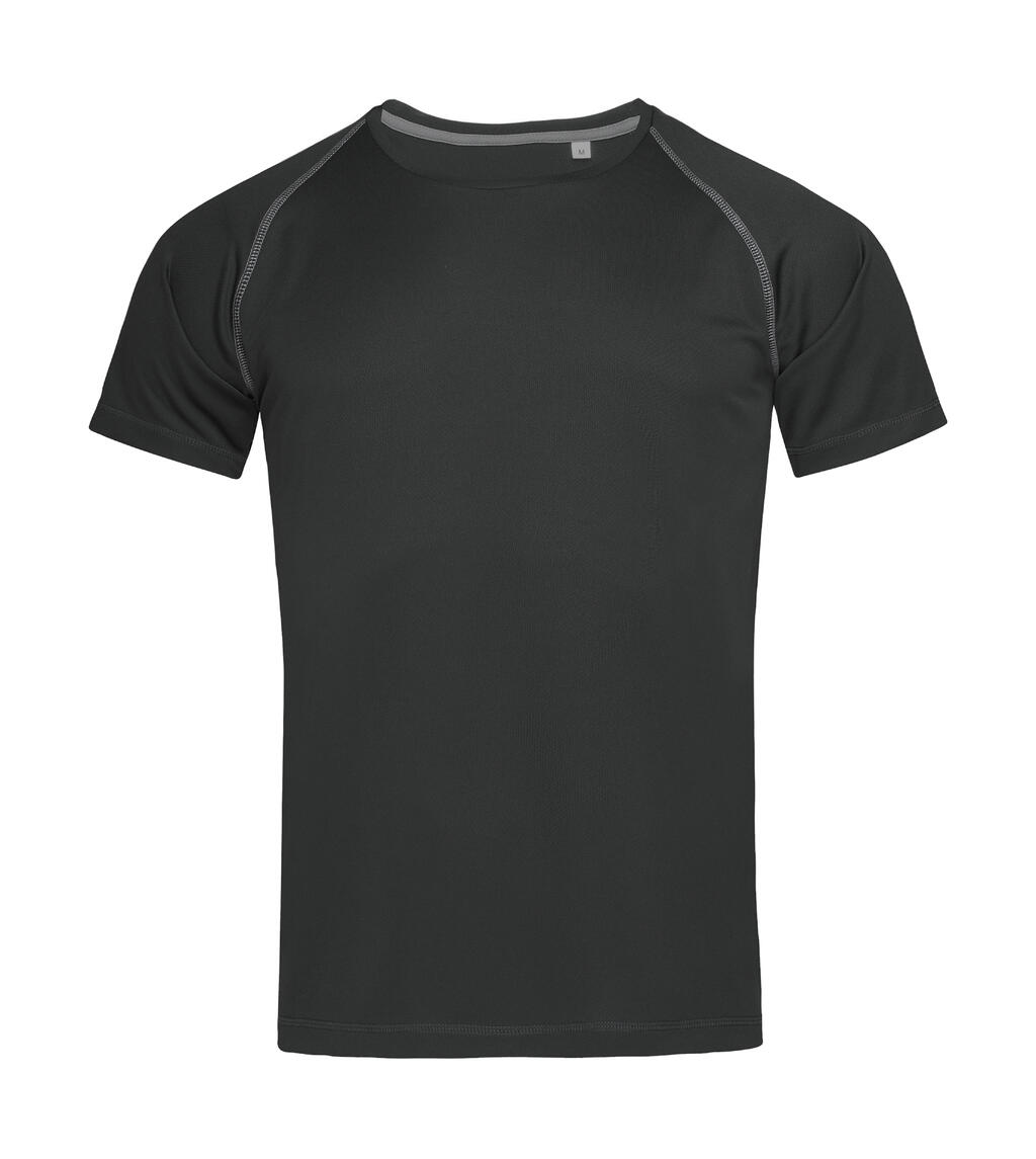 Active 140 Team Raglan Herren-T-Shirt - BLO – Schwarzer Opal LC