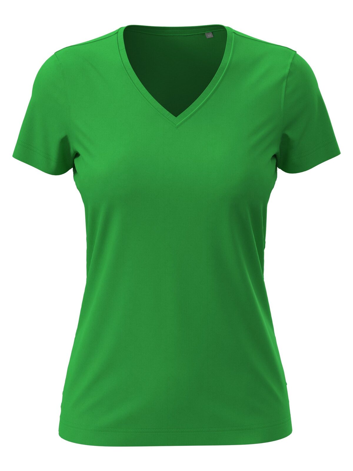 Klassisches T-Shirt mit V-Ausschnitt für Damen - KEG - Kelly Green