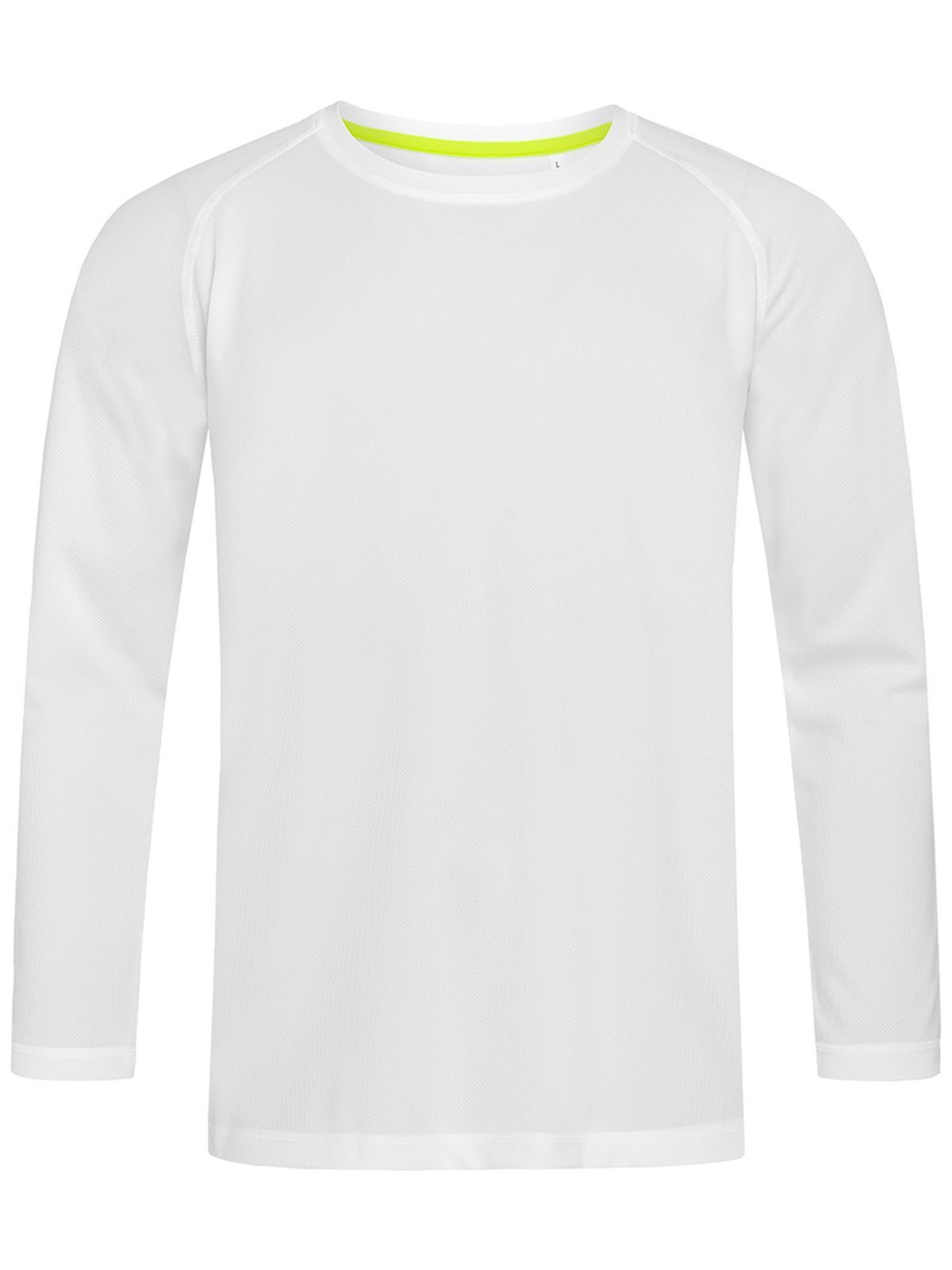 Mesh-Langarmshirt - WHI - Weiß LC