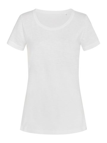 Sharon Slub Stars Women - WHI – Weiß