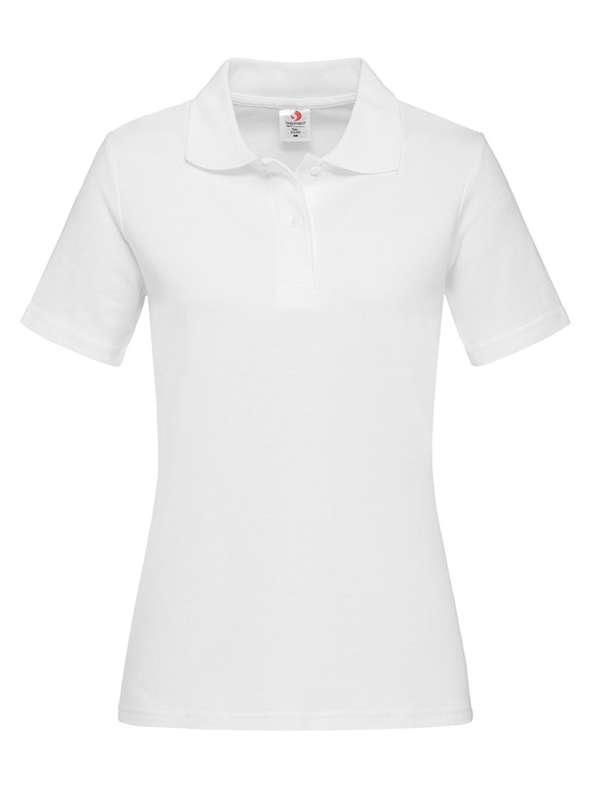 Klassisches Polo für Damen - WHI - Weiß LC