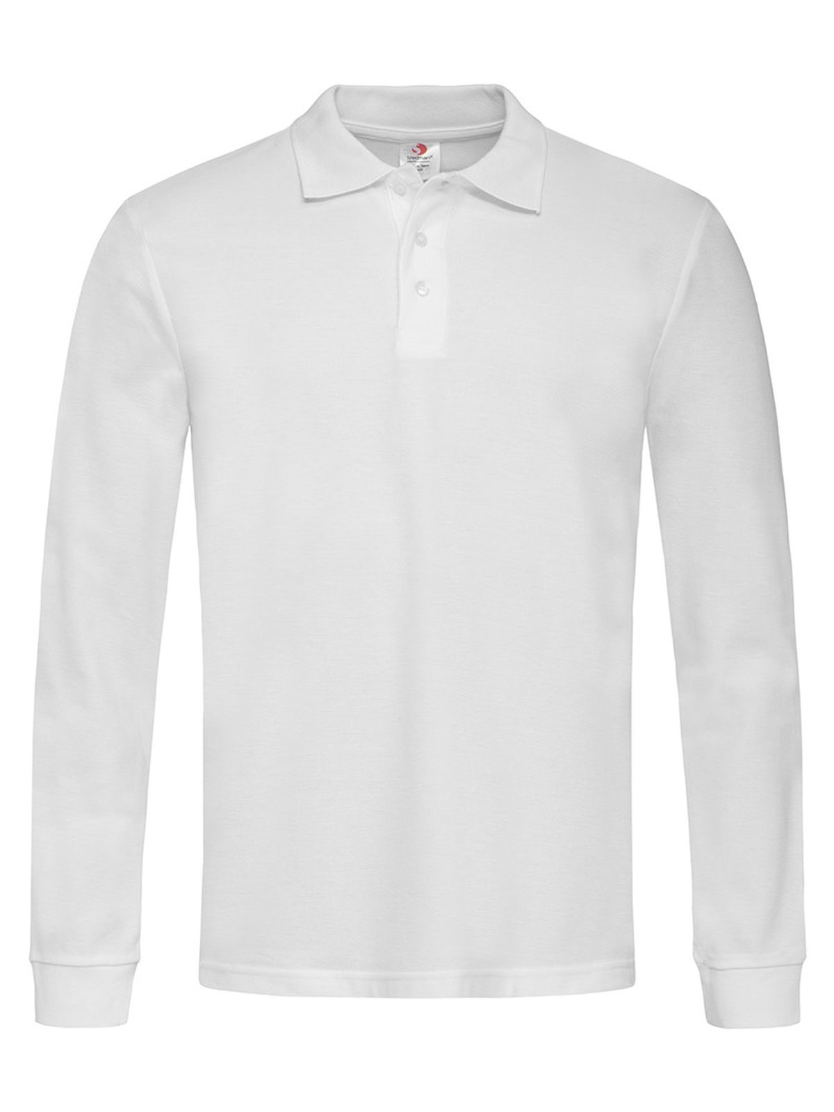 Klassisches Polo-Langarmshirt - WHI - Weiß LC