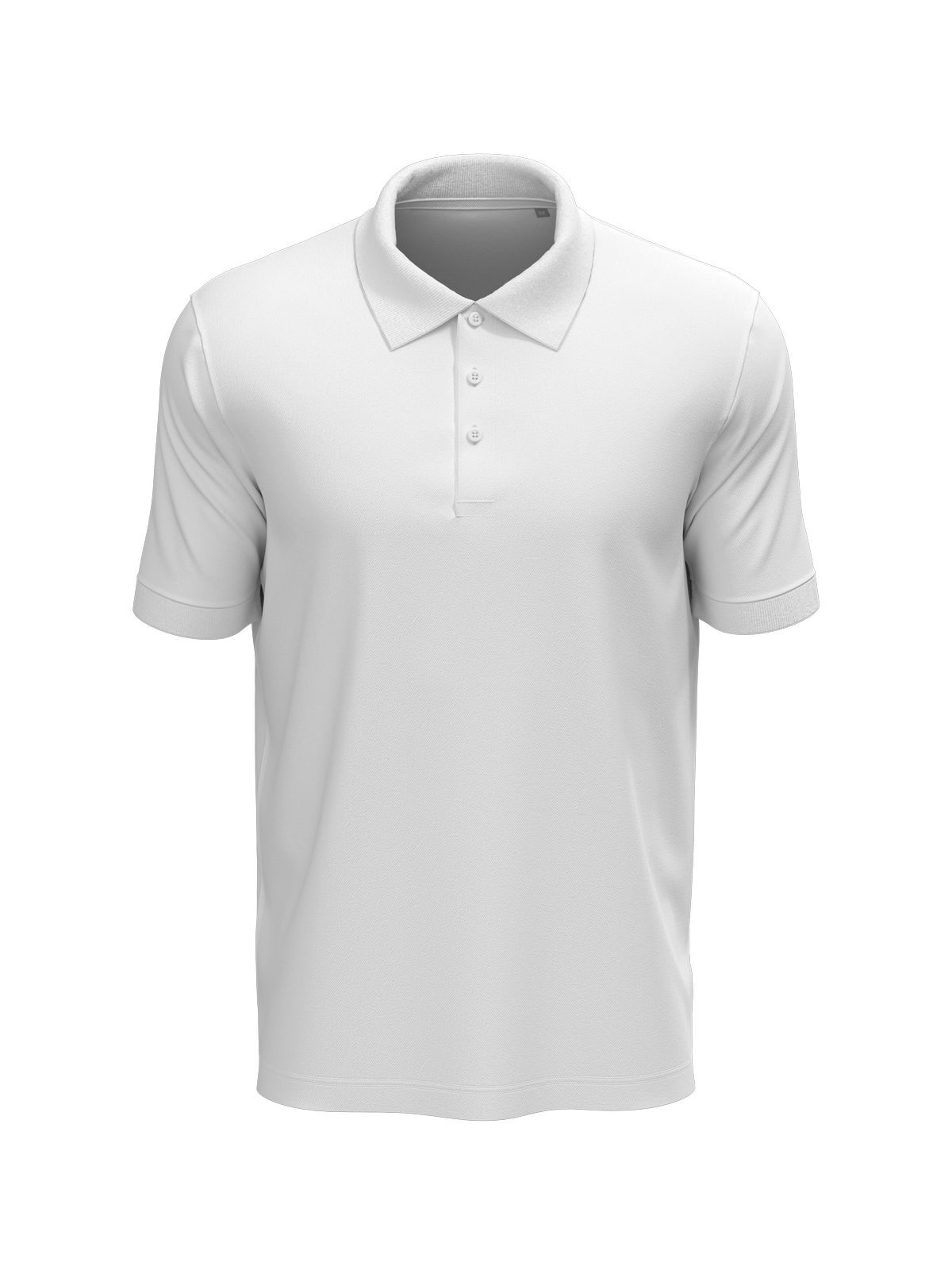 Lux Polo Herren - WHI - Weiß LC
