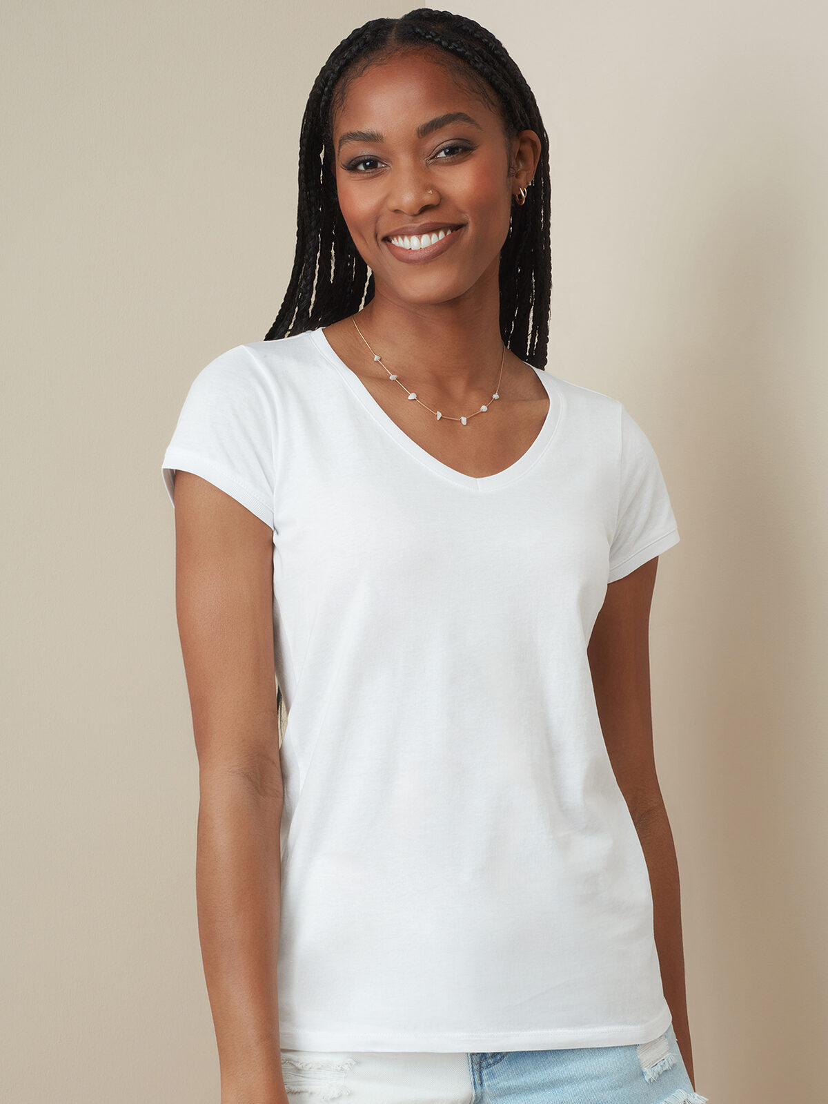 Megan V-Ausschnitt Damen