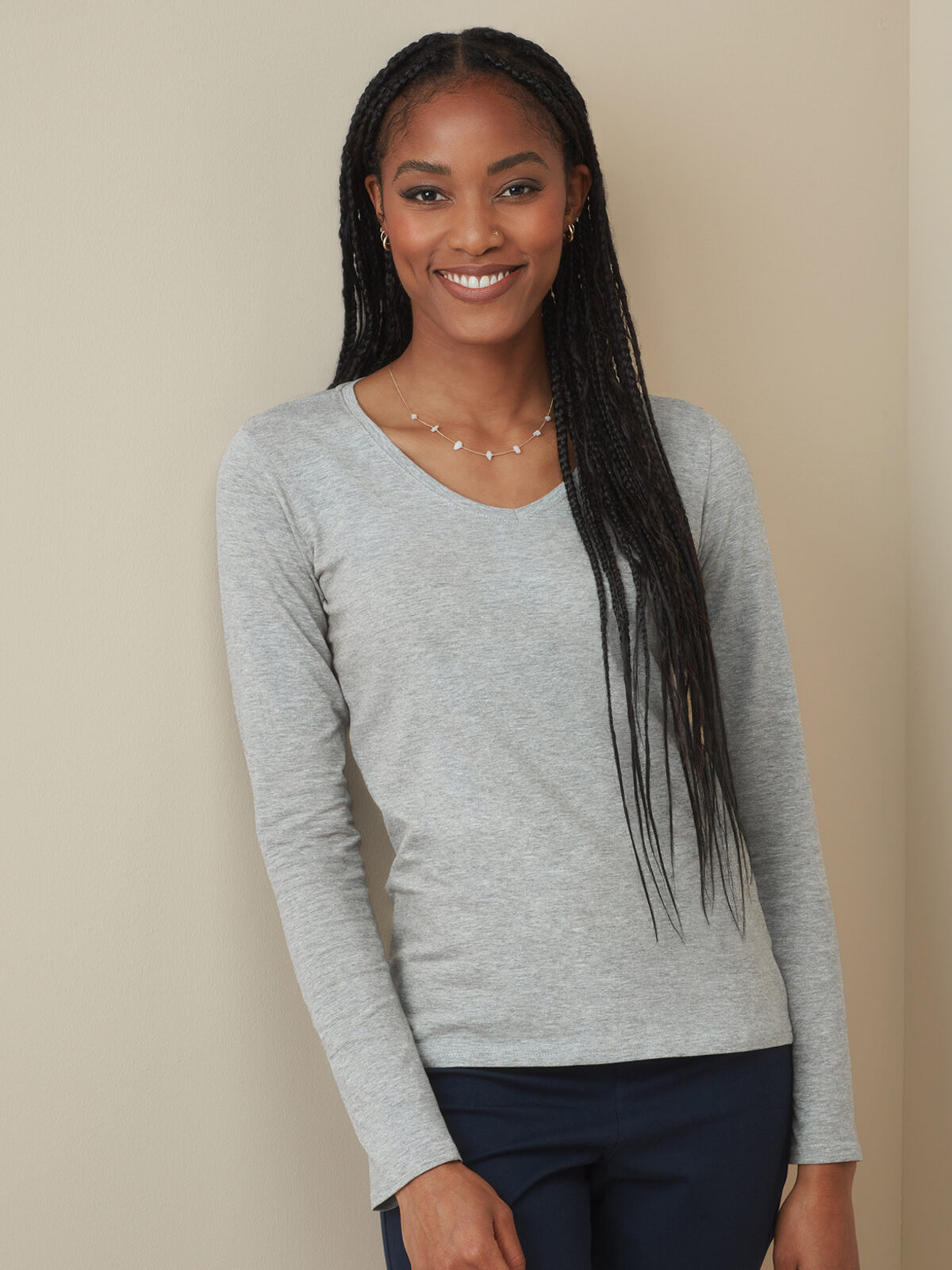 Stretch-Langarm-Damen