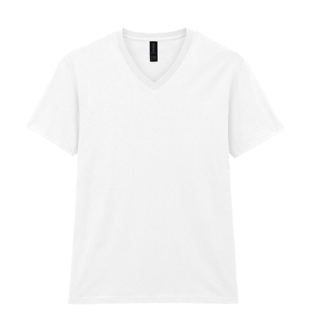 Softstyle® T-Shirt für Erwachsene mit V-Ausschnitt - 30 - Weiß