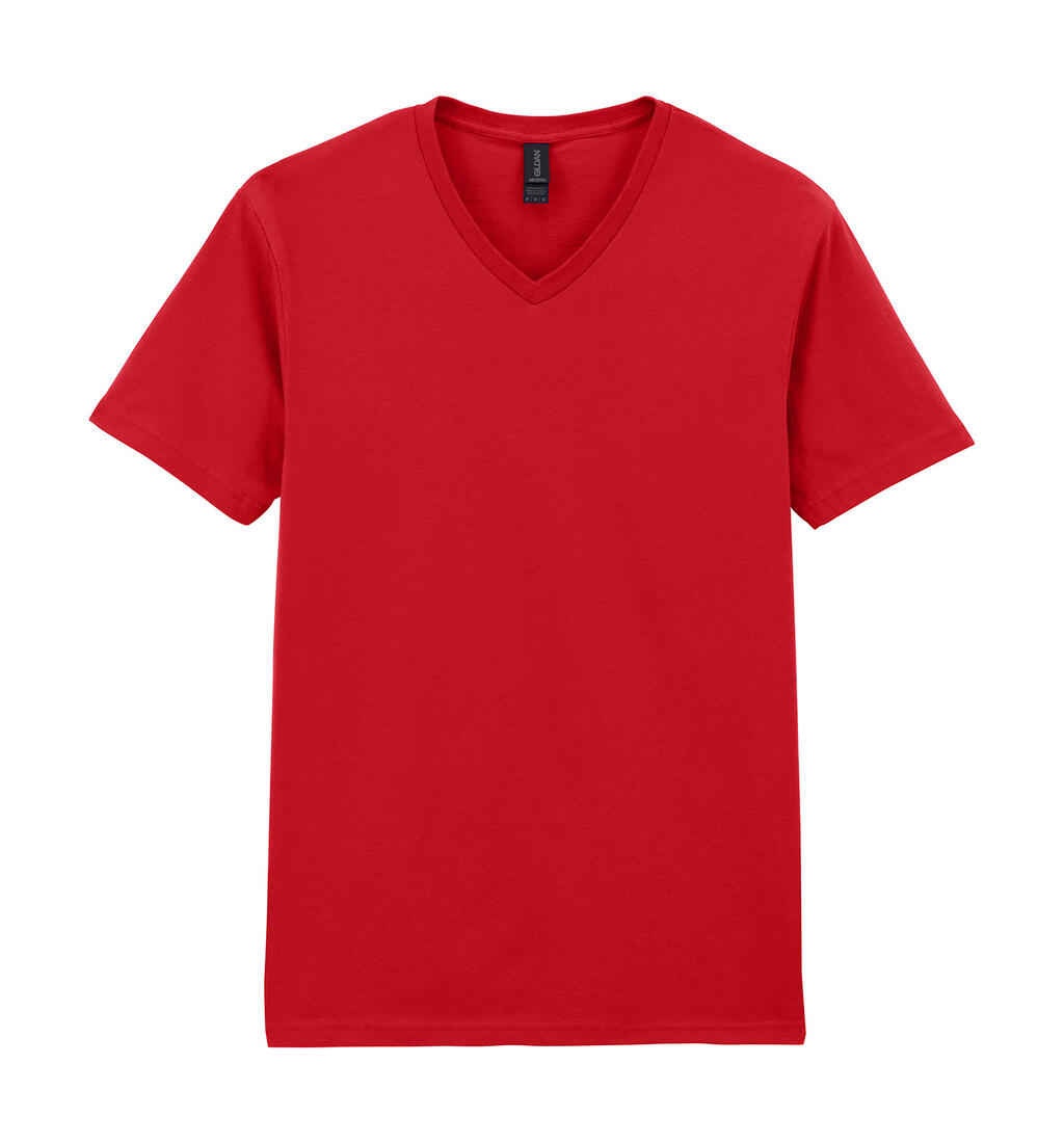 Softstyle® T-Shirt für Erwachsene mit V-Ausschnitt - 40 - Rot