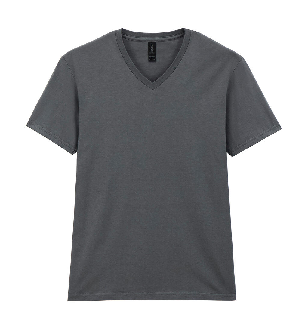 Softstyle® T-Shirt für Erwachsene mit V-Ausschnitt - 42 - Holzkohle