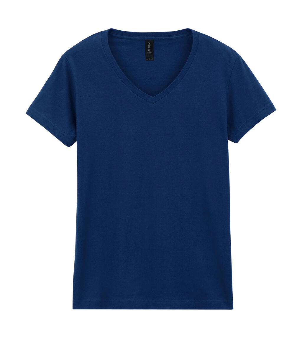 Softstyle® Damen-T-Shirt mit V-Ausschnitt - Marine