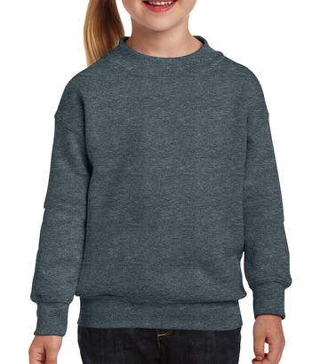 Heavy Blend™ Jugend-Sweatshirt mit Rundhalsausschnitt - Dunkelgrau meliert