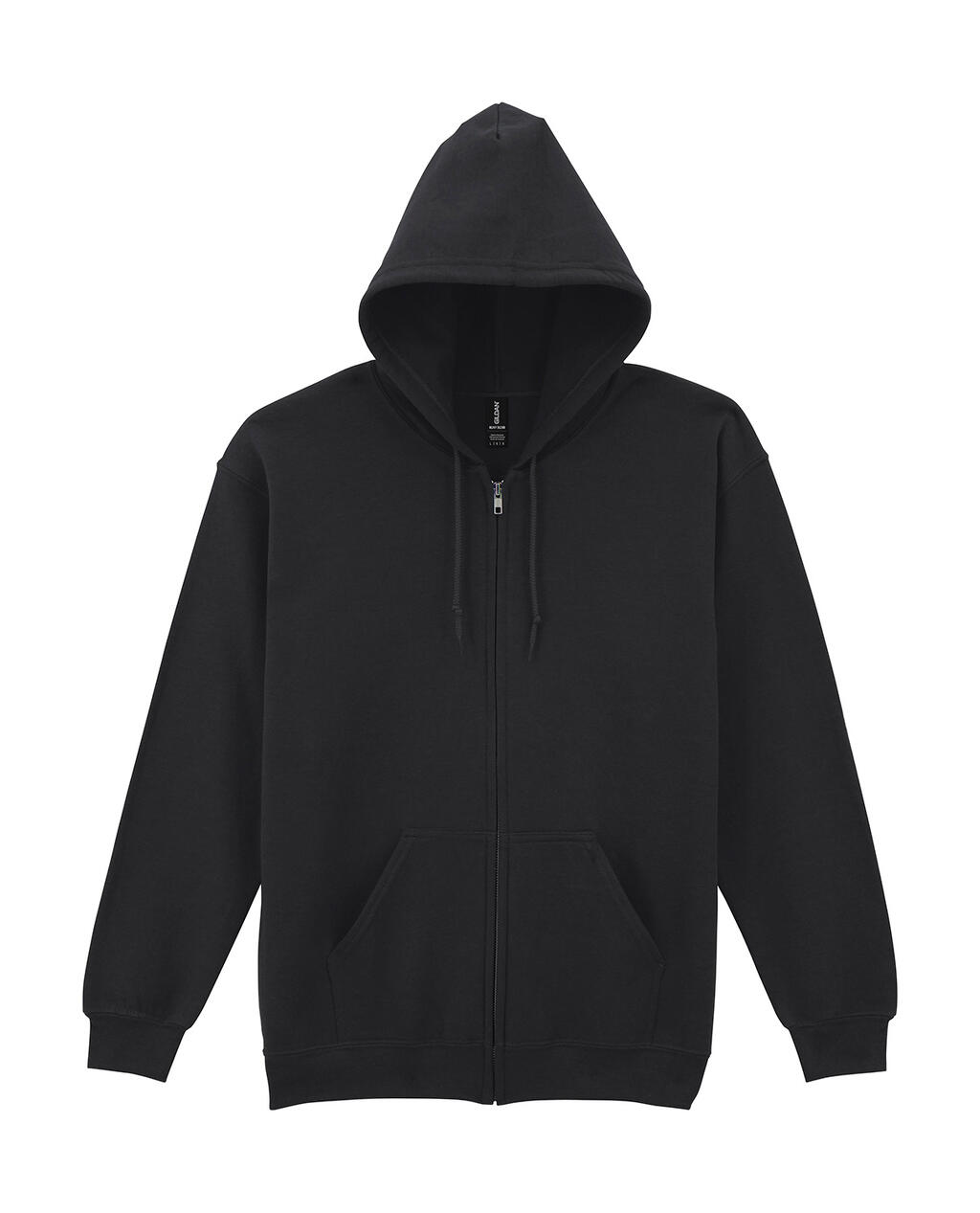 Heavy Blend™ Kapuzenpullover für Erwachsene mit durchgehendem Reißverschluss - Schwarz