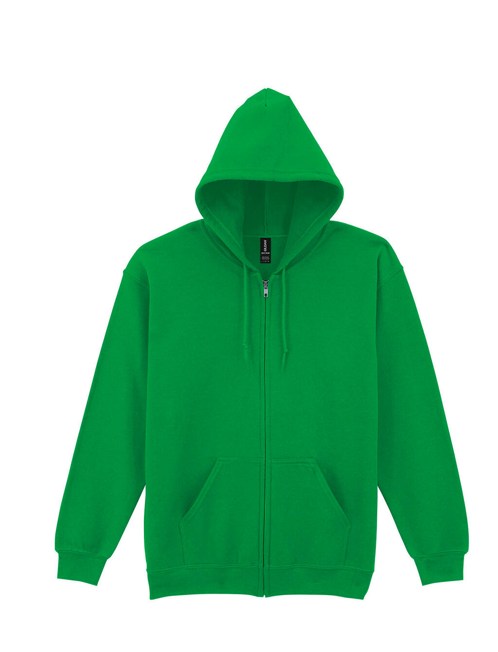 Heavy Blend™ Kapuzenpullover für Erwachsene mit durchgehendem Reißverschluss - Irisches Grün