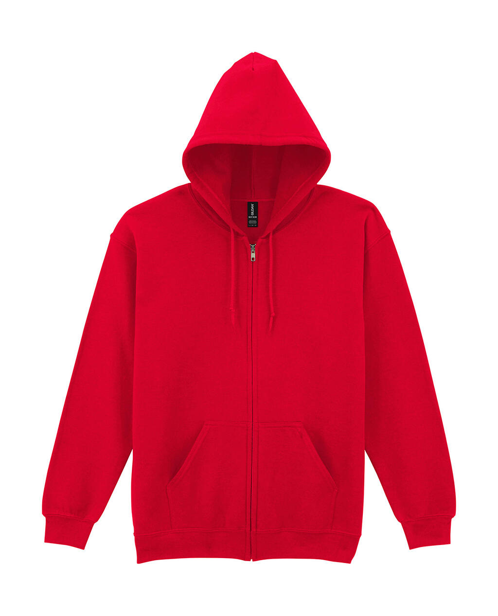 Heavy Blend™ Kapuzenpullover für Erwachsene mit durchgehendem Reißverschluss - Rot