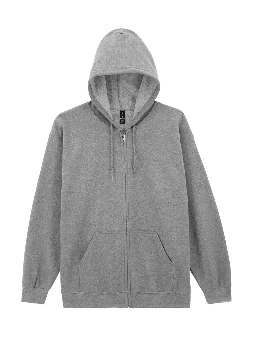 Heavy Blend™ Kapuzenpullover für Erwachsene mit durchgehendem Reißverschluss - 295 - Sportgrau