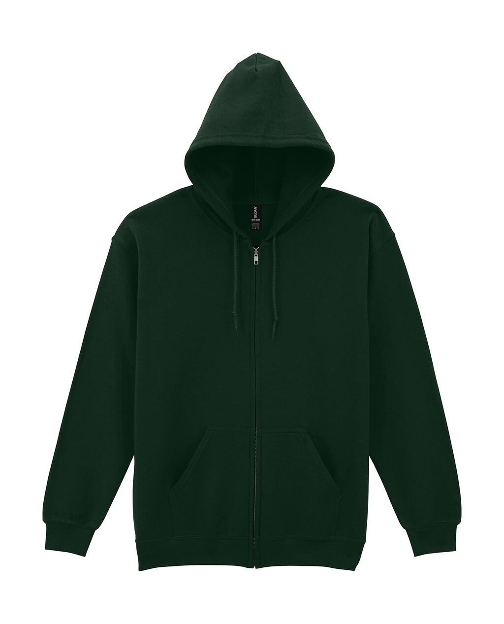 Heavy Blend™ Kapuzenpullover für Erwachsene mit durchgehendem Reißverschluss - Waldgrün