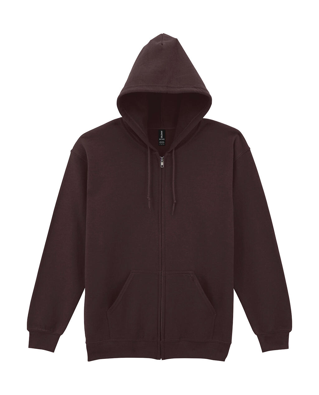 Heavy Blend™ Kapuzenpullover für Erwachsene mit durchgehendem Reißverschluss - Dunkle Schokolade
