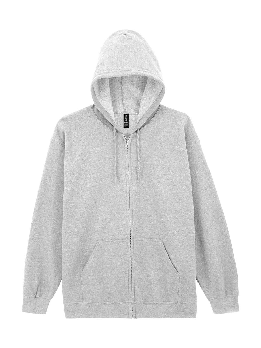 Heavy Blend™ Kapuzenpullover für Erwachsene mit durchgehendem Reißverschluss - Aschgrau