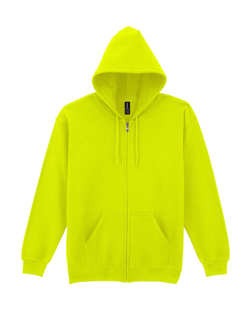 Heavy Blend™ Kapuzenpullover für Erwachsene mit durchgehendem Reißverschluss - Sicherheitsgrün