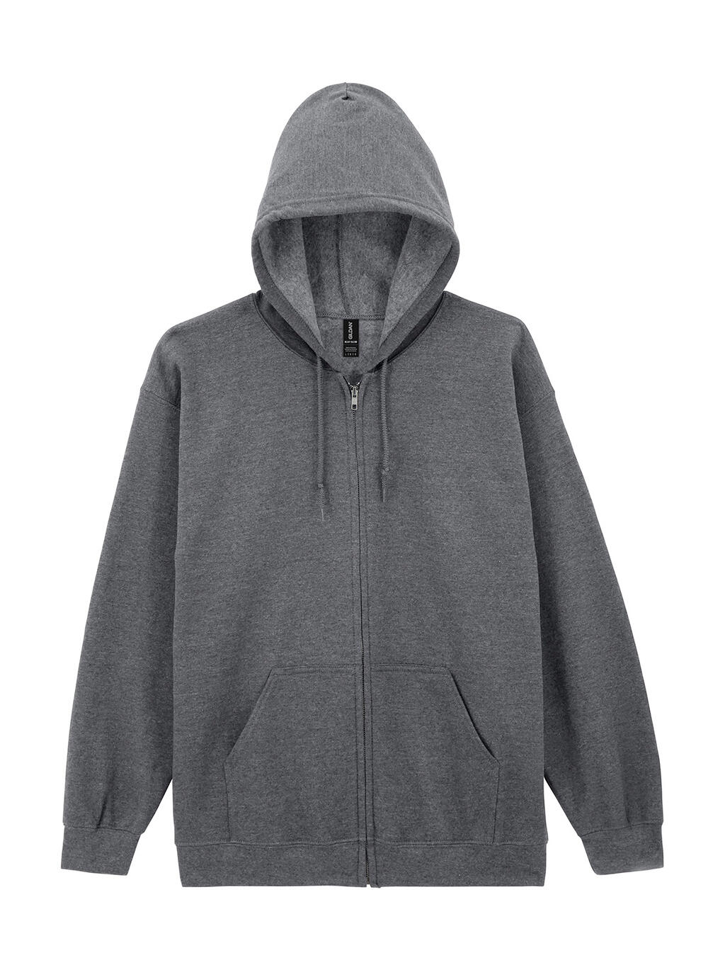 Heavy Blend™ Kapuzenpullover für Erwachsene mit durchgehendem Reißverschluss - Graphitgrau