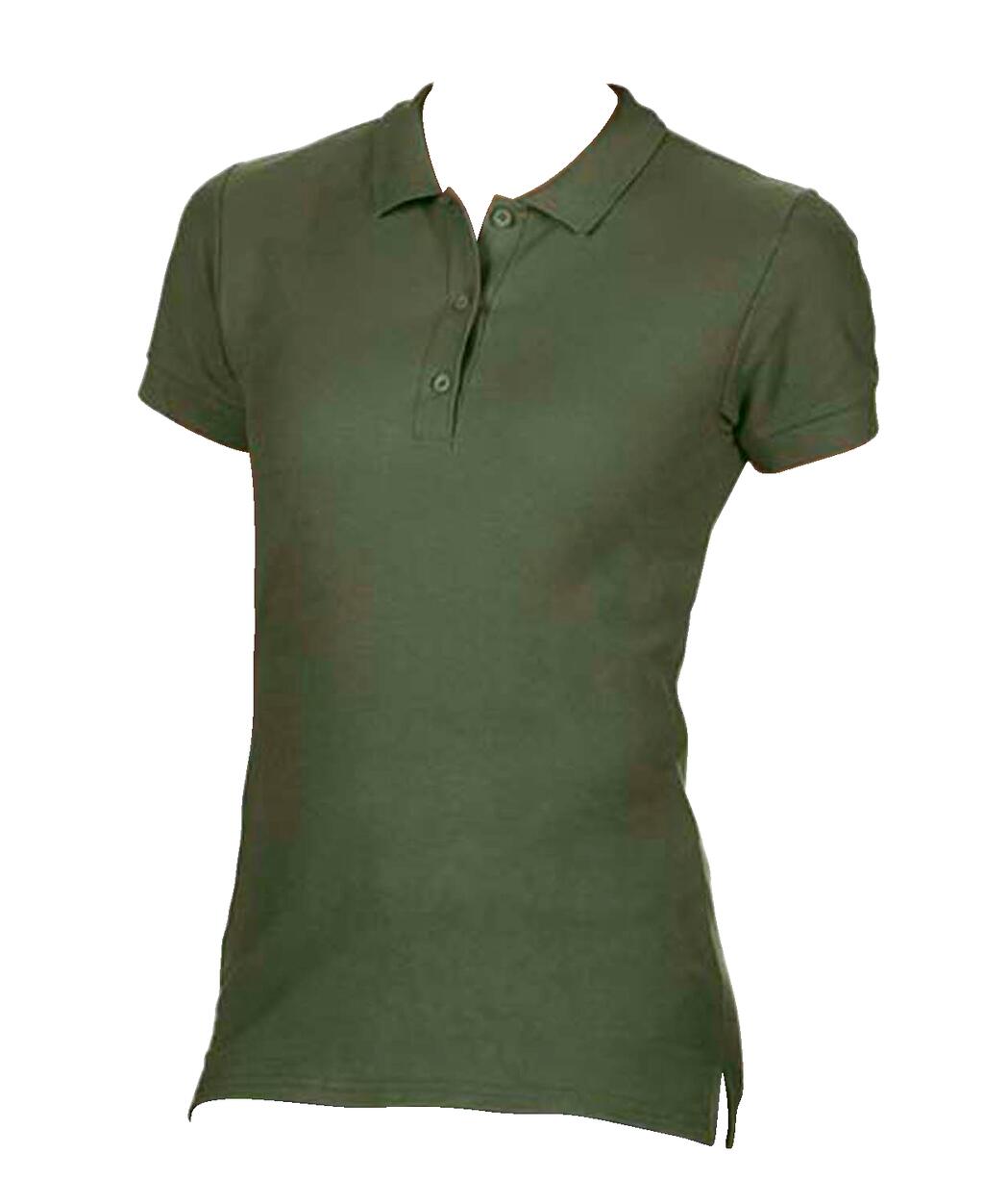 Damen-Poloshirt aus Premium-Baumwolle mit Doppelpiqué-Muster - 106 - Militärgrün
