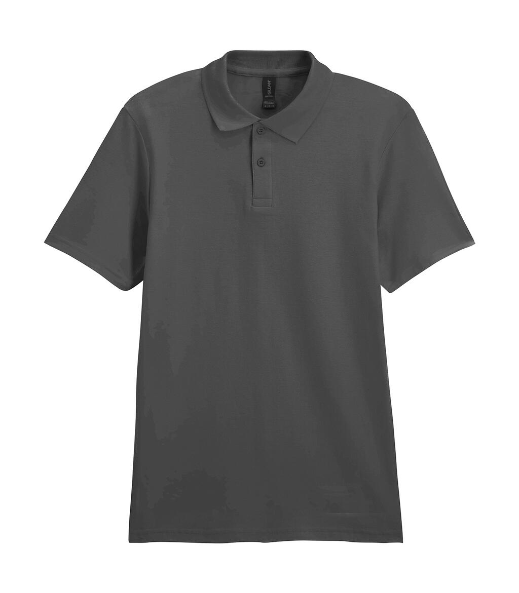 Softstyle® Piqué-Polo für Erwachsene - Holzkohle